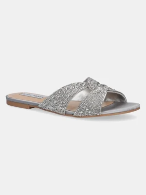 Steve Madden klapki Musa damskie kolor srebrny SM11003835