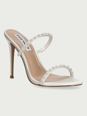 Steve Madden klapki na wysokim obcasie damskie Bethani beżowy