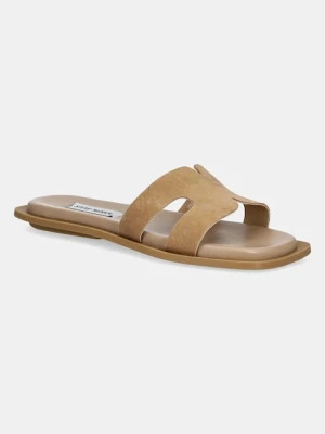 Steve Madden klapki skórzane Sofia brązowy