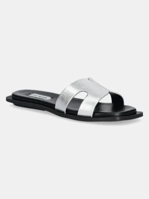 Steve Madden klapki Sofia damskie kolor srebrny SM11003523