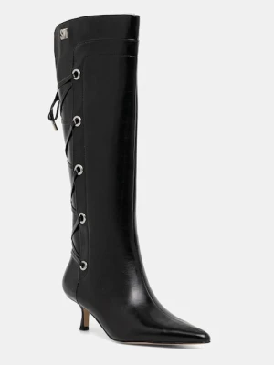Steve Madden kozaki Ballpark damskie kolor czarny na małym obcasie 11005048