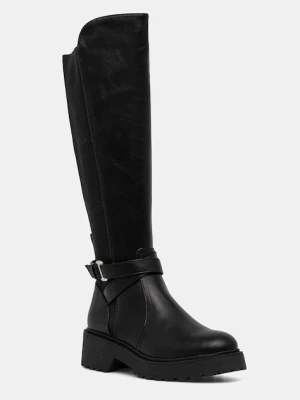 Steve Madden kozaki Caller damskie kolor czarny na platformie 11004962