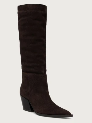 Steve Madden kozaki damskie zamszowe Menthe brązowy