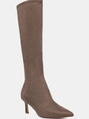 Steve Madden kozaki Leisured damskie kolor beżowy na szpilce 11003500