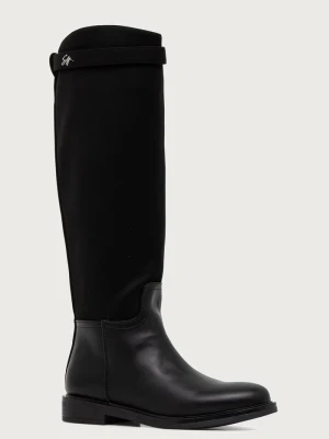 Steve Madden kozaki na płaskim obcasie damskie Stryke czarny