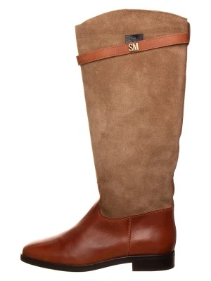Steve Madden Kozaki "Novi" w kolorze beżowo-czarnym rozmiar: 36
