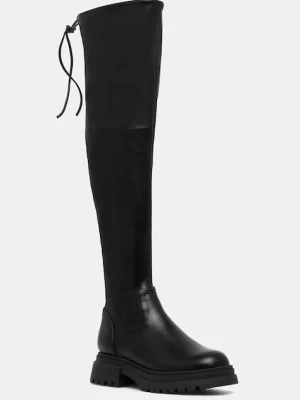 Steve Madden kozaki Road kolor czarny na platformie 11004996