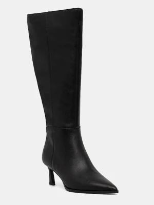 Steve Madden kozaki skórzane Lucid damskie kolor czarny na szpilce 11004848