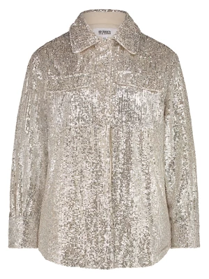 Steve Madden Kurtka koszulowa "Glitter Sweet" w kolorze srebrnym rozmiar: S