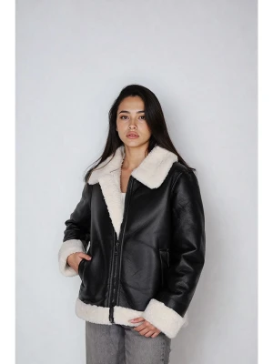 Steve Madden Kurtka w kolorze czarnym ze skóry syntetycznej rozmiar: L