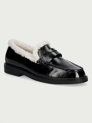 Steve Madden mokasyny damskie skórzane Adison-F czarny