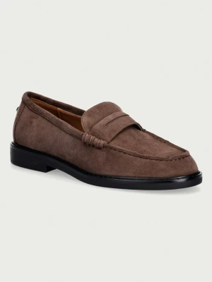 Steve Madden mokasyny damskie zamszowe Adison brązowy