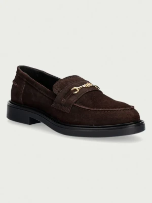 Steve Madden mokasyny damskie zamszowe Resta brązowy
