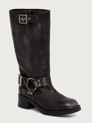 Steve Madden oficerki damskie skórzane Beau szary