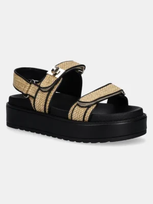 Steve Madden sandały Bigmona damskie kolor beżowy na platformie SM11003458