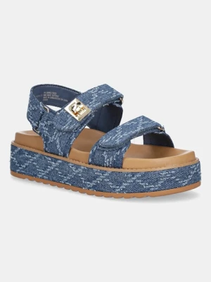 Steve Madden sandały Bigmona damskie kolor niebieski na platformie SM11003034