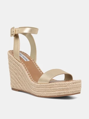 Steve Madden sandały na koturnie skórzane Upstage