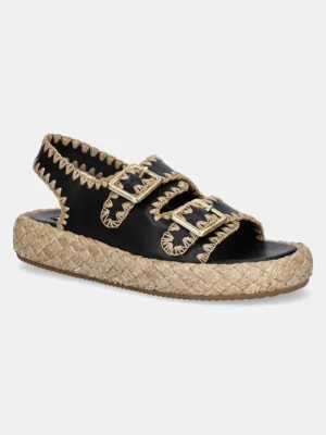Steve Madden sandały skórzane Portofino damskie kolor czarny SM11003073