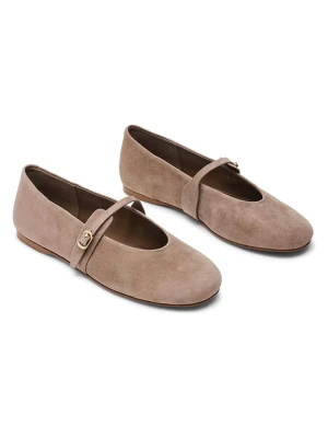 Steve Madden Skórzane baleriny w kolorze brązowym z paskiem rozmiar: 40