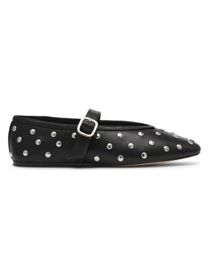 Steve Madden Skórzane baleriny w kolorze czarnym z paskiem rozmiar: 36