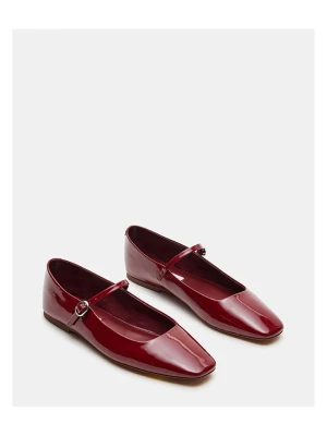 Steve Madden Skórzane baleriny w kolorze czerwonym z paskiem rozmiar: 41