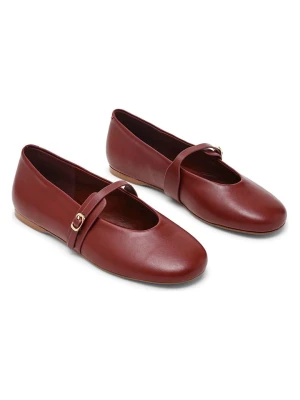 Steve Madden Skórzane baleriny w kolorze czerwonym z paskiem rozmiar: 38