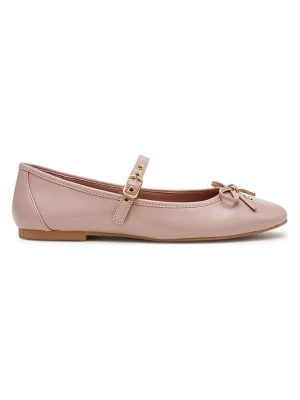 Steve Madden Skórzane baleriny w kolorze jasnoróżowym z paskiem rozmiar: 38