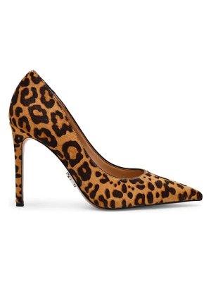 Steve Madden Skórzane czółenka w kolorze jasnobrązowo-czarnym rozmiar: 39