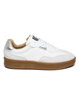 Steve Madden Skórzane sneakersy w kolorze srebrno-białym rozmiar: 40