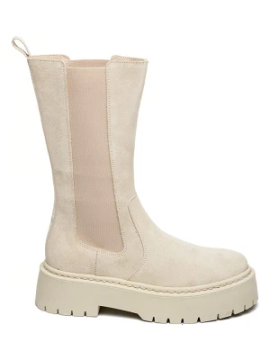 Steve Madden Skórzane sztyblety w kolorze beżowym rozmiar: 41
