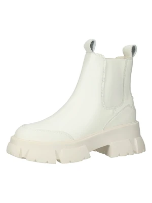 Steve Madden Skórzane sztyblety w kolorze białym rozmiar: 41