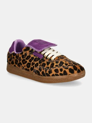 Steve Madden sneakersy skórzane Ethora-L brązowy