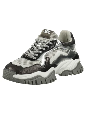 Steve Madden Sneakersy w kolorze beżowo-brązowo-srebrnym rozmiar: 37