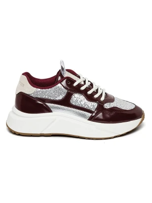 Steve Madden Sneakersy w kolorze srebrno-czerwonym rozmiar: 38