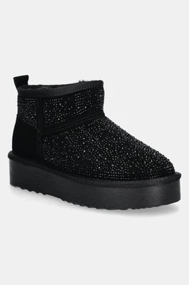 Steve Madden śniegowce zamszowe Clydes kolor czarny SM11003465