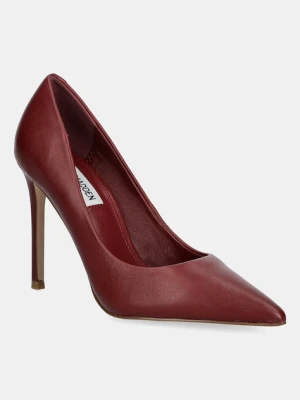 Steve Madden szpilki skórzane Thrive kolor bordowy 11003887