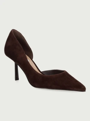 Steve Madden szpilki zamszowe Vena brązowy