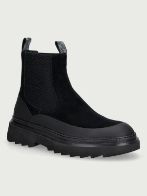 Steve Madden sztyblety męskie zamszowe Rockland czarny