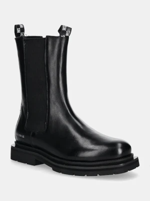 Steve Madden sztyblety skórzane Highflyer męskie kolor czarny SM12000791