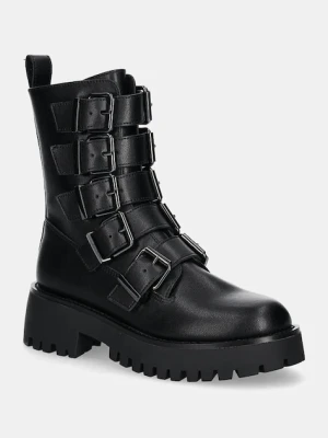 Steve Madden workery skórzane Director czarny