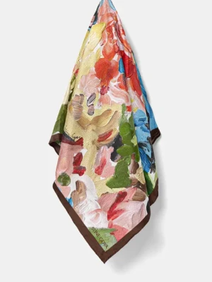 Stine Goya apaszka jedwabna damska kolor multicolor wzorzysta SG-SS25-A010-2287