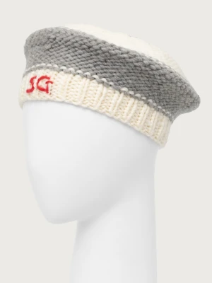 Stine Goya beret damski wełniany szary