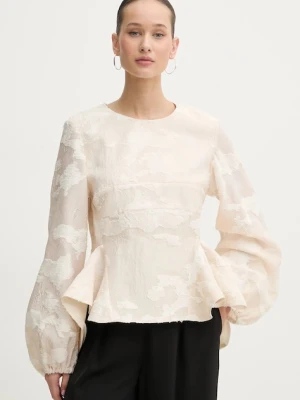 Stine Goya bluzka damska kolor beżowy SG-AW25-T109-2442