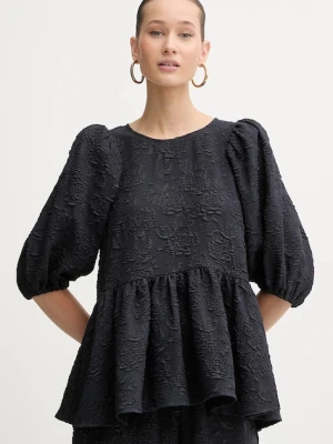 Stine Goya bluzka damska kolor granatowy wzorzysta SG-PS26-T065-2458