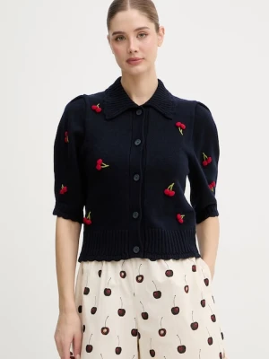 Stine Goya kardigan damski z dodatkiem wełny