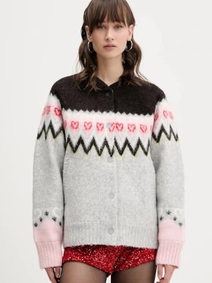 Stine Goya kurtka z domieszką wełny damskie kolor szary przejściowa oversize SG-AW25-J061-2422