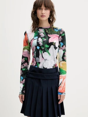 Stine Goya longsleeve damskie kolor czarny SG-AW25-T007-2244