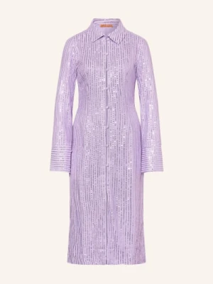 Stine Goya Płaszcz Sonja Z Cekinami lila