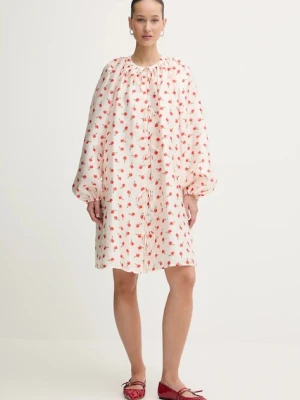 Stine Goya sukienka kolor beżowy mini rozkloszowana SG-PS26-D150-2067