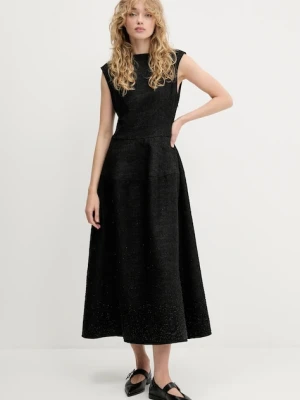 Stine Goya sukienka kolor czarny maxi rozkloszowana SG-PF25-D109-2379